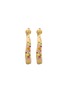 首图 - 点击放大 - NADA GHAZAL - Baby Malak Bonbon 18K Gold Sapphire Hoop Earrings