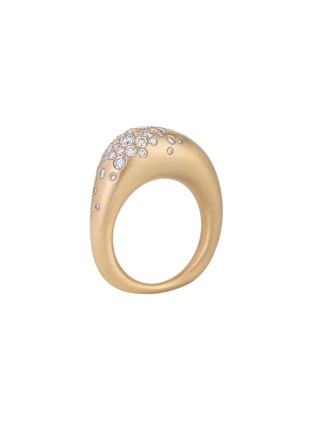 首图 - 点击放大 - NADA GHAZAL - My Muse Urban Winter Gold Diamond Thick Ring — Size EU56