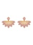 首图 - 点击放大 - NADA GHAZAL - Lotus Self Love 18K Gold Sapphire Drop Earrings