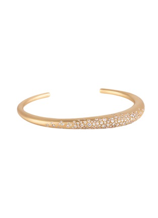 首图 - 点击放大 - NADA GHAZAL - My Muse Urban Winter Gold Diamond Thin Cuff — Size 17cm