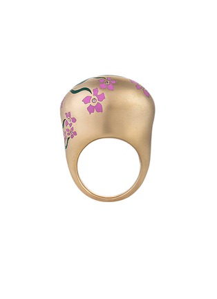 首图 - 点击放大 - NADA GHAZAL - My Muse Blossom Gold Pink Sapphire Ring — Size EU51