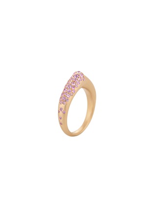 首图 - 点击放大 - NADA GHAZAL - The Arch Self Love 18K Gold Sapphire Small Ring — EU 51