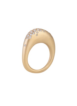 首图 - 点击放大 - NADA GHAZAL - My Muse Urban Winter Gold Diamond Thin Ring — Size EU53