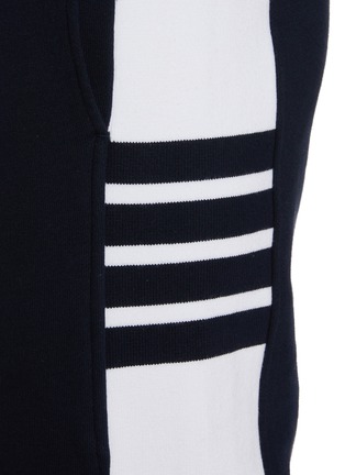  - THOM BROWNE - Four Bar Colour Block Cotton Sweatpants