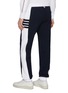 背面 - 点击放大 - THOM BROWNE - Four Bar Colour Block Cotton Sweatpants