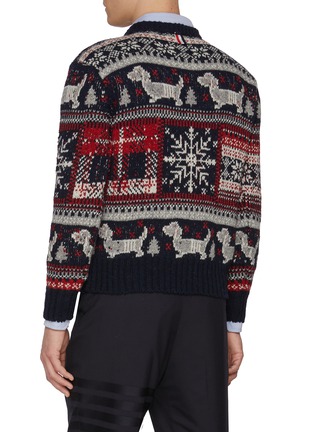 背面 - 点击放大 - THOM BROWNE - Donegal Holiday Hector Wool Mohair Sweater