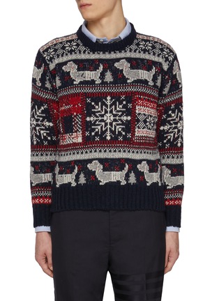 首图 - 点击放大 - THOM BROWNE - Donegal Holiday Hector Wool Mohair Sweater