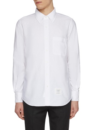 首图 - 点击放大 - THOM BROWNE - RWB Back Piping Cotton Oxford Shirt