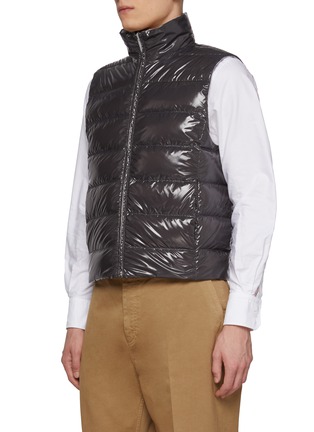 细节 - 点击放大 - THOM BROWNE - Packable Reversible Puffer Vest