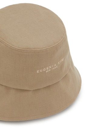 细节 - 点击放大 - EUGENIA KIM - Ally Asymmetric Linen Bucket Hat