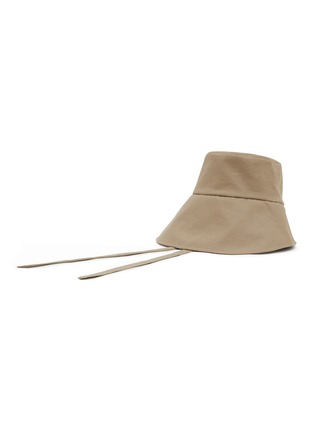 模特儿示范图 - 点击放大 - EUGENIA KIM - Ally Asymmetric Linen Bucket Hat
