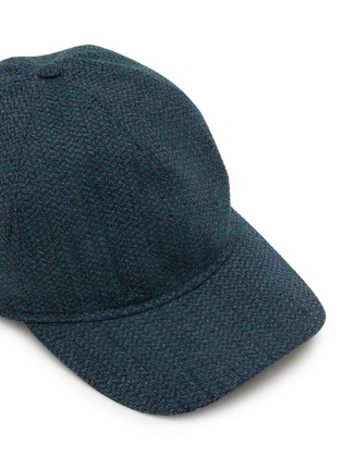 细节 - 点击放大 - BORSALINO - Logo Tweed Baseball Cap