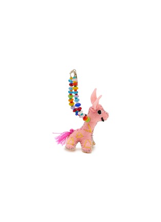 首图 - 点击放大 - BUNNY SHAPIRO - Animalito Giraffe Bag Charm — Light Pink