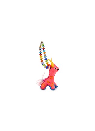 首图 - 点击放大 - BUNNY SHAPIRO - Animalito Giraffe Bag Charm — Neon Pink