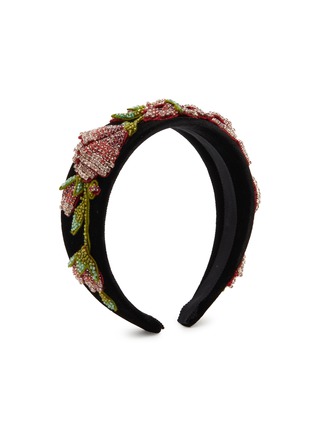 模特儿示范图 - 点击放大 - JENNIFER BEHR - Maryam Embroidered Floral Headband