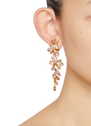 模特儿示范图 - 点击放大 - JENNIFER BEHR - Vanessa Crystal Earrings