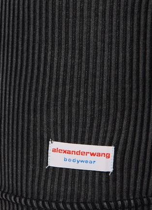  - ALEXANDERWANG - 纯棉华夫格短袖连衣裙