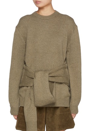 首图 - 点击放大 - JW ANDERSON - Draped Tie Front Sweater