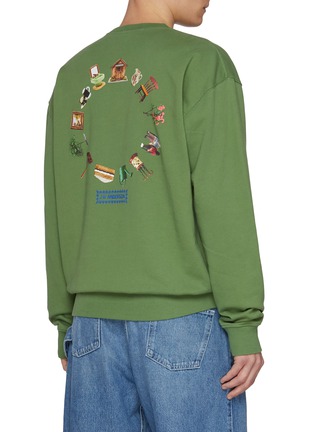 背面 - 点击放大 - JW ANDERSON - Anchor Embroidered Diorama Print Cotton Sweatshirt