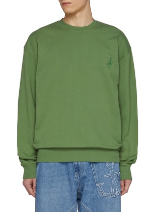 首图 - 点击放大 - JW ANDERSON - Anchor Embroidered Diorama Print Cotton Sweatshirt