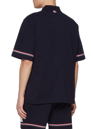 背面 - 点击放大 - THOM BROWNE - Rugby Fit RWB Sleeve Cotton Polo Shirt