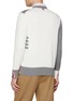 背面 - 点击放大 - THOM BROWNE - Two-Tone Four Bar Rib Cotton Cardigan