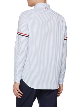 背面 - 点击放大 - THOM BROWNE - University Stripe RWB Armband Cotton Shirt