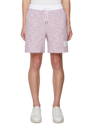 首图 - 点击放大 - THOM BROWNE - RWB Back Pocket Slit Side Cotton Blend Sweatshorts