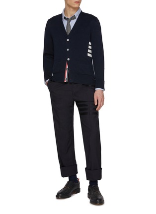 模特儿示范图 - 点击放大 - THOM BROWNE - 纽扣纯棉衬衫