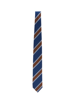 模特儿示范图 - 点击放大 - STEFANOBIGI MILANO - Striped Silk Tie