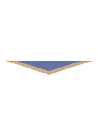 首图 - 点击放大 - STEFANOBIGI MILANO - Bi-Colour Linen Triangle Scarf