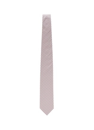 模特儿示范图 - 点击放大 - STEFANOBIGI MILANO - Floral Dotted Silk Tie