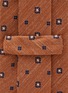 细节 - 点击放大 - STEFANOBIGI MILANO - Floral Rhombic Linen Silk Tie