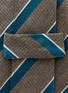 细节 - 点击放大 - STEFANOBIGI MILANO - Striped Silk Linen Tie