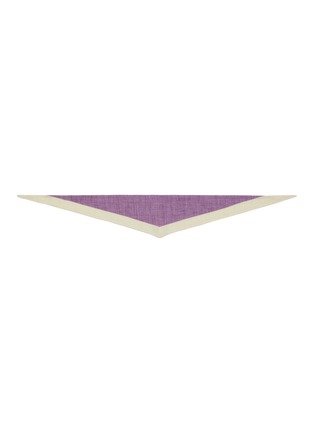 首图 - 点击放大 - STEFANOBIGI MILANO - Bi-Colour Linen Triangle Scarf