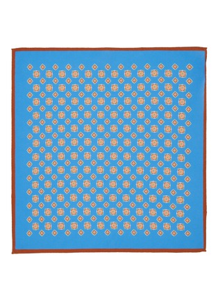 模特儿示范图 - 点击放大 - STEFANOBIGI MILANO - Big Dotted Silk Pocket Square