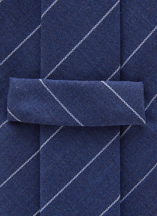 细节 - 点击放大 - STEFANOBIGI MILANO - Pin Striped Wool Tie