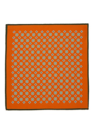 模特儿示范图 - 点击放大 - STEFANOBIGI MILANO - Big Dotted Silk Pocket Square