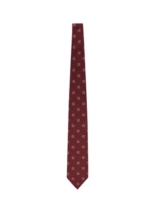 模特儿示范图 - 点击放大 - STEFANOBIGI MILANO - Square Geometric Silk Tie