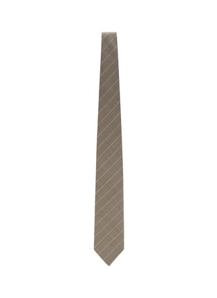 模特儿示范图 - 点击放大 - STEFANOBIGI MILANO - Pin Striped Silk Tie