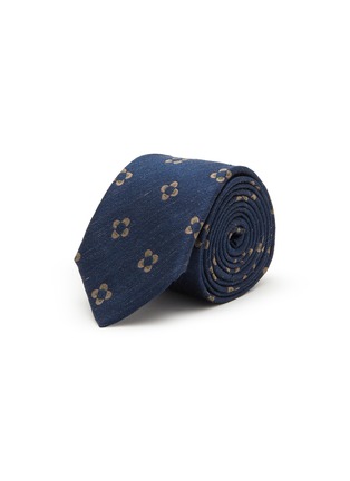 首图 - 点击放大 - STEFANOBIGI MILANO - Floral Silk Linen Tie