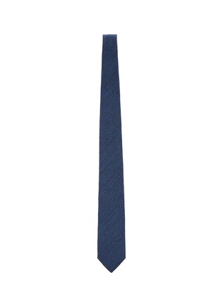 模特儿示范图 - 点击放大 - STEFANOBIGI MILANO - Flaorl Embriodery Grandine Silk Tie