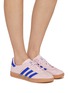 模特儿示范图 - 点击放大 - ADIDAS - Gazelle Indoor Leather Women's Sneakers