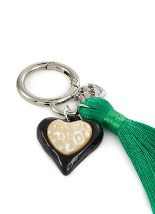 细节 - 点击放大 - JULIETTA - Signature Heart Pendant fringe Keychain