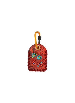 首图 - 点击放大 - IMEMOI - Gea Python Leather Beaded Keychain