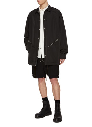 模特儿示范图 - 点击放大 - RICK OWENS - 棉质衬衫