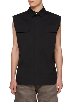 首图 - 点击放大 - RICK OWENS - Jumbo Flap Pocket Vest