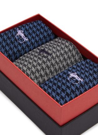 细节 - 点击放大 - LONDON SOCK COMPANY - Socks Gift Box — Set of 3