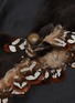 细节 - 点击放大 - LANE’S - Swann Mink Fur Mix Feathers Triangle Scarf