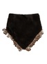 首图 - 点击放大 - LANE’S - Swann Mink Fur Mix Feathers Triangle Scarf